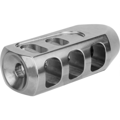 .308 5/8" x 24 Thread Tanker Style Stainless Steel Muzzle Brake
