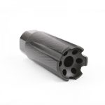 AR-15 Low Concussion Muzzle Brake Compensator for 1/2"x28 Pitch TPI Knurled - 6 Ports (LONG)