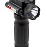 Aluminum Fore Grip with Flashlight and Red Laser Sight
