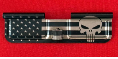 Laser Engraved Ejection Port - Big Flag with Punisher