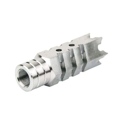 .223/5.56 12"X28 Shark Style Muzzle Brake Stainless