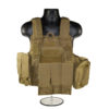 Cross Draw Tactical Multi Function Vest, Tan