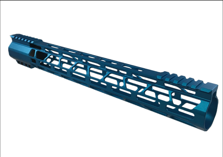 AR-15 Blue 15 Inch Free Float M-LOK Handguard – Rockfire Sports Inc