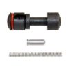 Push Button Safety for 223/308 with Pin and Spring, Black Carbon Steel