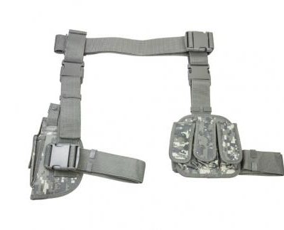 Drop Leg Holster & Mag Pouch X4 - Digital Camo