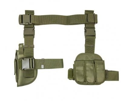 Drop Leg Holster & Mag Pouch X4 - Green