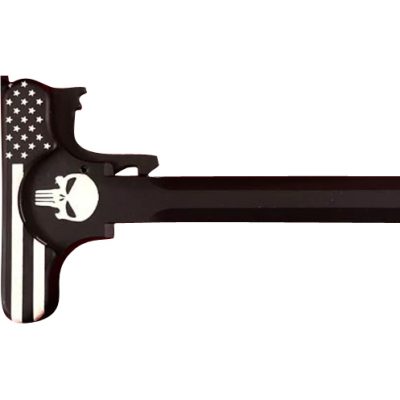 AR-15 LASER ENGRAVED CHARGING HANDLE – PUNISHER FLAG