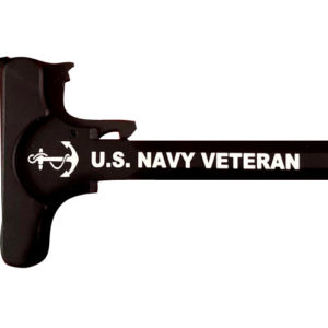 AR-15 Laser Engraved Charging Handle –Navy Veteran