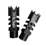 .223/5.56/.22LR Shark Muzzle Brake Engraved  1/2x28 Pitch - WE the PEOPLE/FLAG