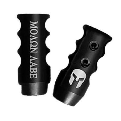 .223/5.56/.22LR Competition Muzzle Brake 1/2x28 TPI Engraved - MOLON LABE HELMET 2