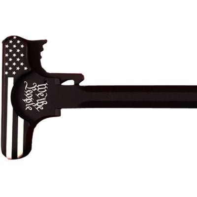 AR-15 Laser Engraved Charging Handle - WE the PEOPLE FLAG