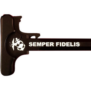 AR-15 Laser Engraved Charging Handle –Semper Fidelis
