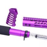 AR-15 Pistol Furniture Set (Anodized Purple)
