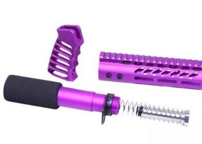AR-15 Pistol Furniture Set (Anodized Purple)