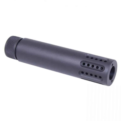 GunTEC - AR-15 Cal Slip Over Barrel Shroud w/Multi-Port Muzzle Brake 