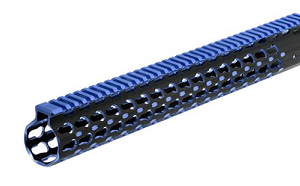 UTG PRO® Keymod AR15 15" Super Slim Rail, Black & Blue 2-Tone