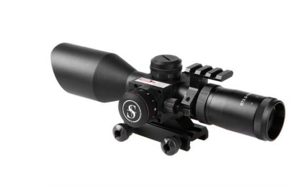 ST 2.5-10×40 Tactical Rifle Scope Combo R/G Mil-dot illuminated Green Laser with Red Dot Sight