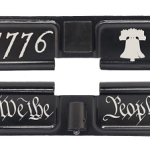 Mil-Spec ejection port cover with high-quality laser engraving on both sides