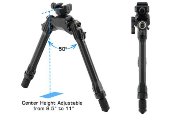 UTG PRO® TBNR® Bipod, 8.5″-11″ Center Height, Picatinny