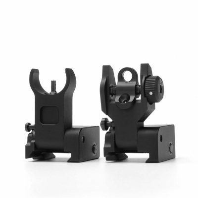 AR-15 Flip Up Front and Rear Iron Sights 10 Pcs per order - On Sale