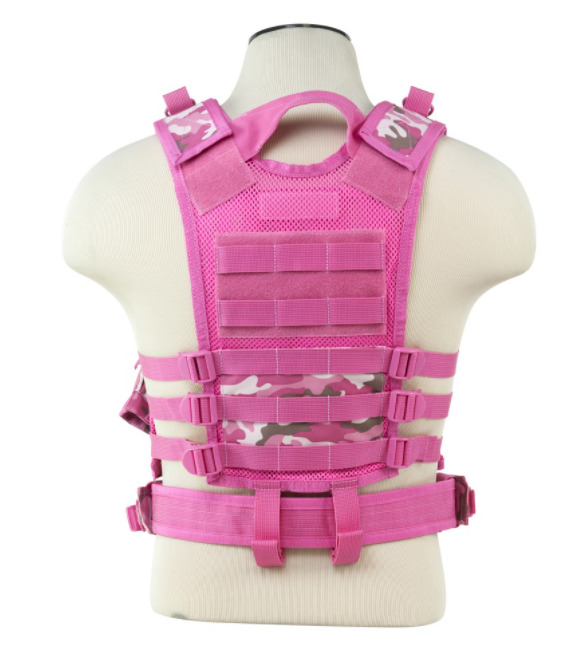 Tactical Vest [XSM-SM] – Pink Camo – Rockfire Sports Inc