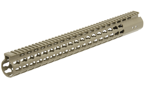 UTG PRO® AR15 17″ Keymod Free Float Handguard, FDE Cerakote®