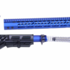 AR-15 ULTRALIGHT SERIES COMPLETE FURNITURE SET (ANODIZED BLUE)