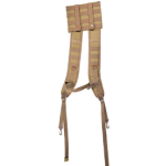 NcStar MOLLE Backpack Straps - Black Tan Green