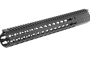 UTG PRO® Keymod Ruger RPR 15" Super Slim Free Float Handguard, Black