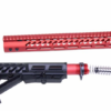 GunTEC – AR-15 ULTRALIGHT SERIES COMPLETE FURNITURE SET (ANODIZED RED)