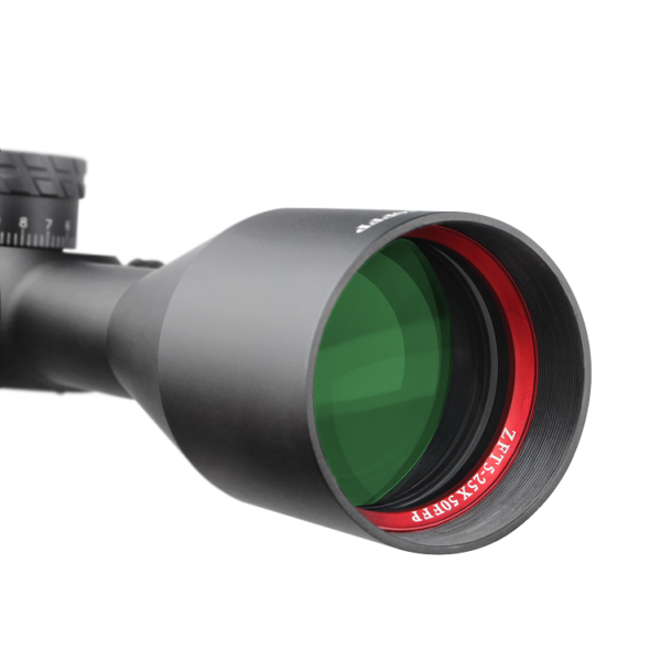 TPO Big Bore ZT5-25X50FFP First Focal Plane Scope with Red/Green ...