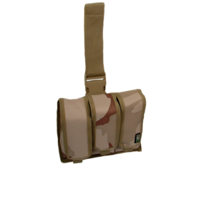 UTG® Triple Drop-Leg Mag Pouch, Desert Camo