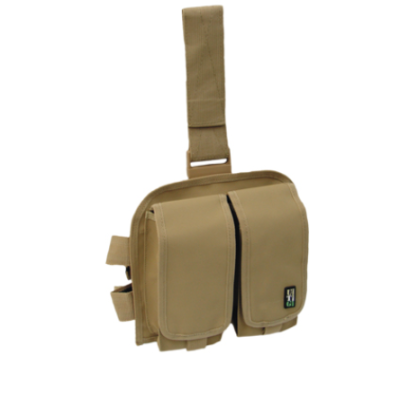 UTG® Double Drop-leg Mag Pouch, Desert Camo Or Tan
