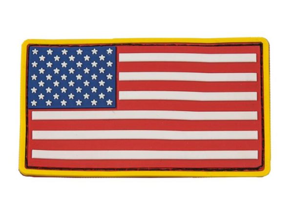 USA Flag Patch PVC – Red White & Blue NEW