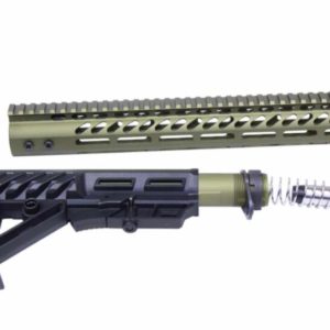 AR-15 ULTRALIGHT SERIES COMPLETE FURNITURE SET (ANODIZED GREEN)