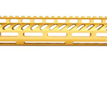 Guntec 15″ ULTRA LIGHTWEIGHT THIN M-LOK SYSTEM FREE FLOATING HANDGUARD WITH MONOLITHIC TOP RAIL - 8 Colors