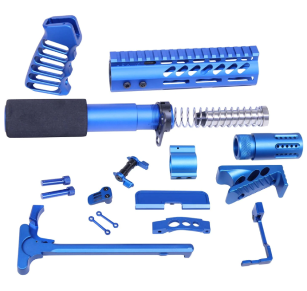 AR-15 ULTIMATE PISTOL KIT (ANODIZED BLUE)