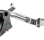 ZEV Technologies PRO TRIGGER CURVED FACE UPGRADE BAR KIT BLACK TRIGGER W RED SAFETY (SMALL)