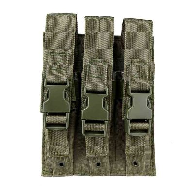Hicap Pistol Triple Magazine Pouch - Green