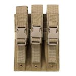 NcSTAR Hicap Pistol Triple Magazine Pouch - Tan