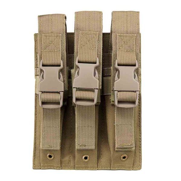 NcSTAR Hicap Pistol Triple Magazine Pouch - Tan