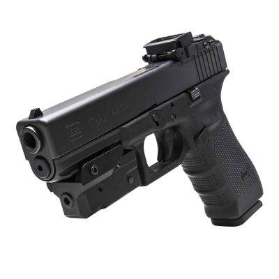 NcSTAR  Compact Pistol Blue Laser w/Strobe And KeyMod™ UnderMount - Black