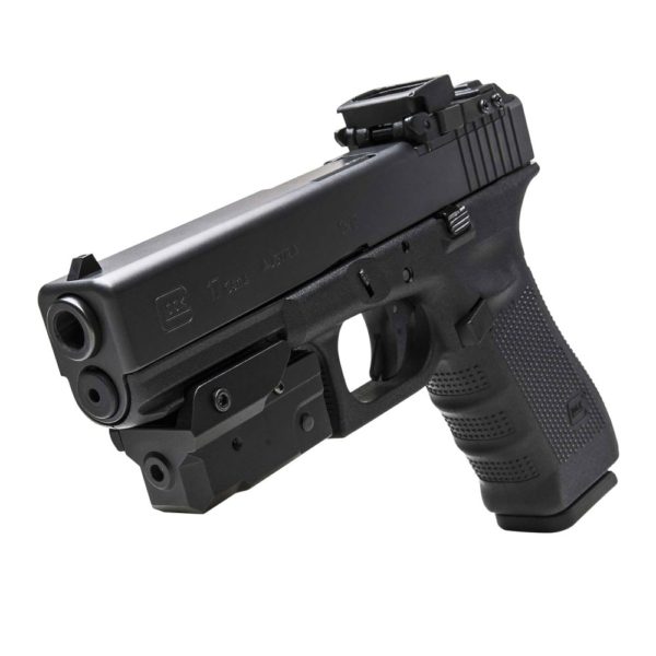 NcSTAR  Compact Pistol Blue Laser w/Strobe And KeyMod™ UnderMount - Black