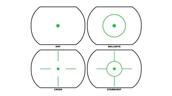 NcSTAR Red & Green Four Reticle Reflex Optic – Black – Rockfire Sports Inc