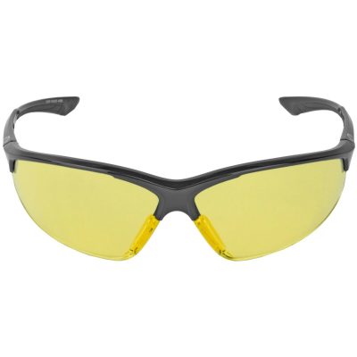 Walker's, IKON, Tanker Open Frame Shooting Glasses, Black Frame, Amber Lens