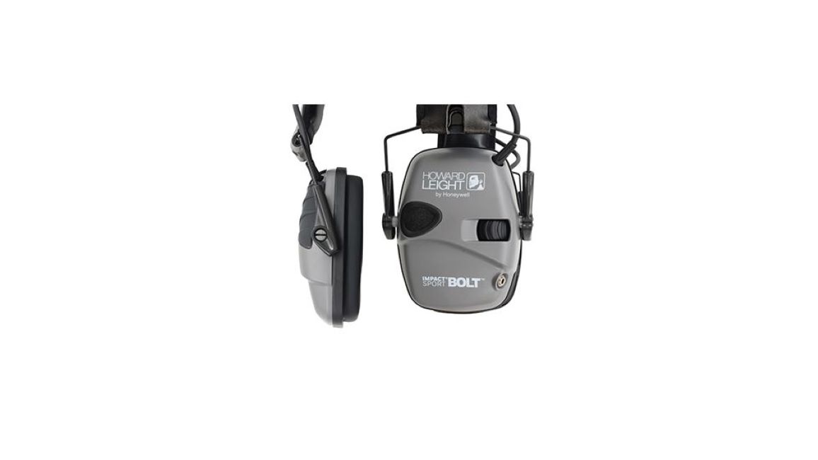 Howard Leight by Honeywell Impact Sport Bolt Sound Amplification Electronic  Earmuff, Black - R-02525