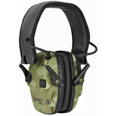 Howard Leight, Impact Sport, Electronic Earmuff, Folding, Multi Camo