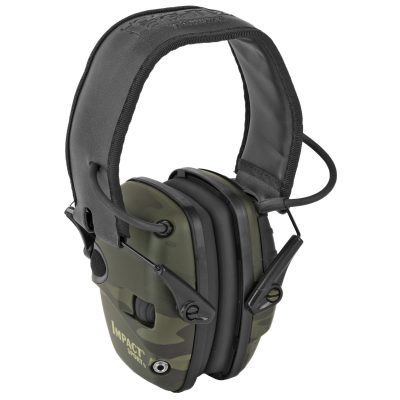 Howard Leight, Impact Sport, Electronic Earmuff, Folding, Multi Camo Black