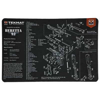 TekMat, Beretta 92 Mat, 11"x17"