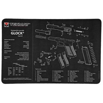 TekMat, Glock GEN 4 Mat, 11"x17"
